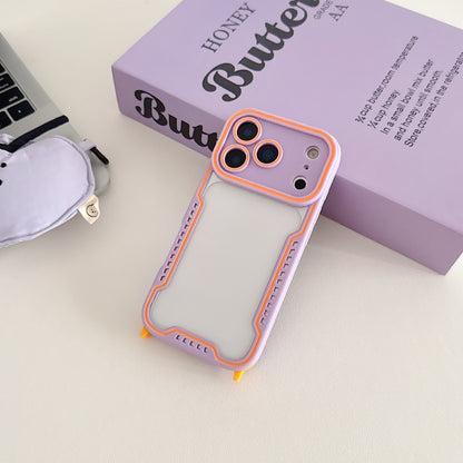 Simple and unique color-blocked magnetic Apple phone case