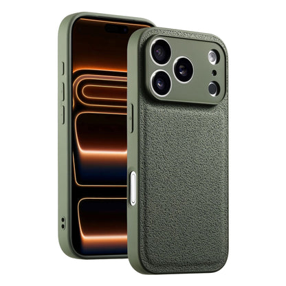 Leather crater textured Apple phone case