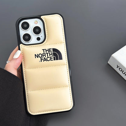 Large-hole cotton-filled down iPhone case