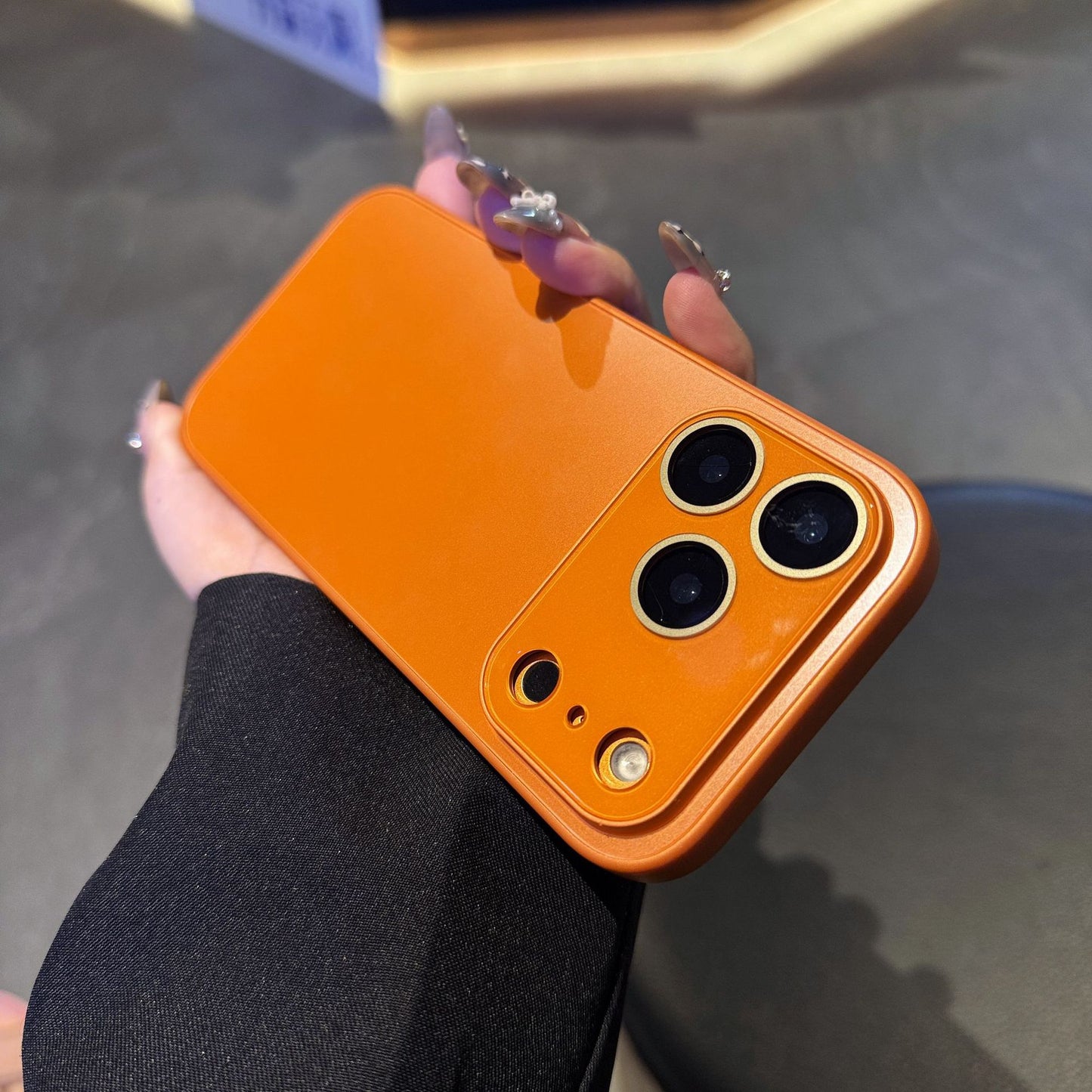 Casing Ponsel Apple Jendela Besar AG