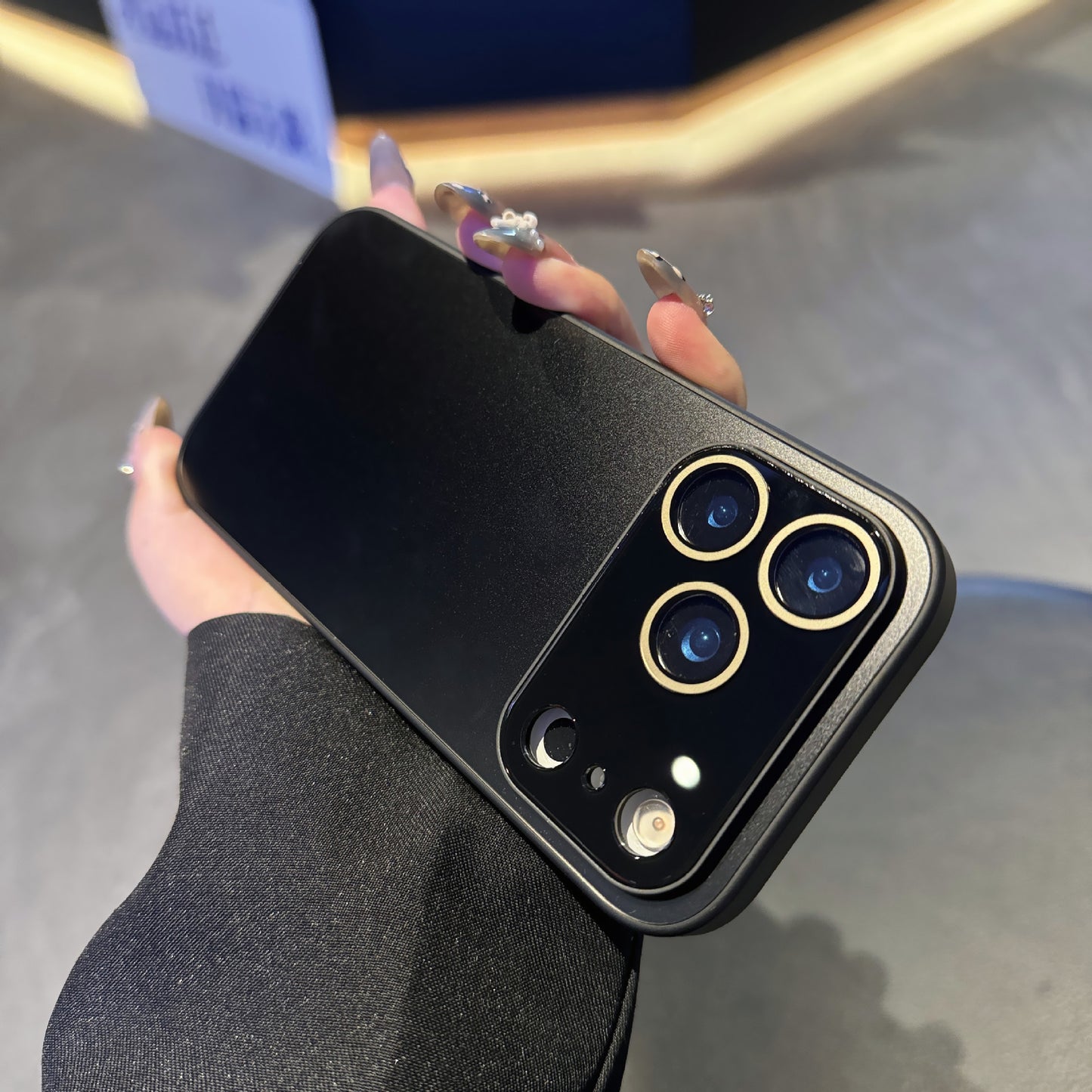 Casing Ponsel Apple Jendela Besar AG