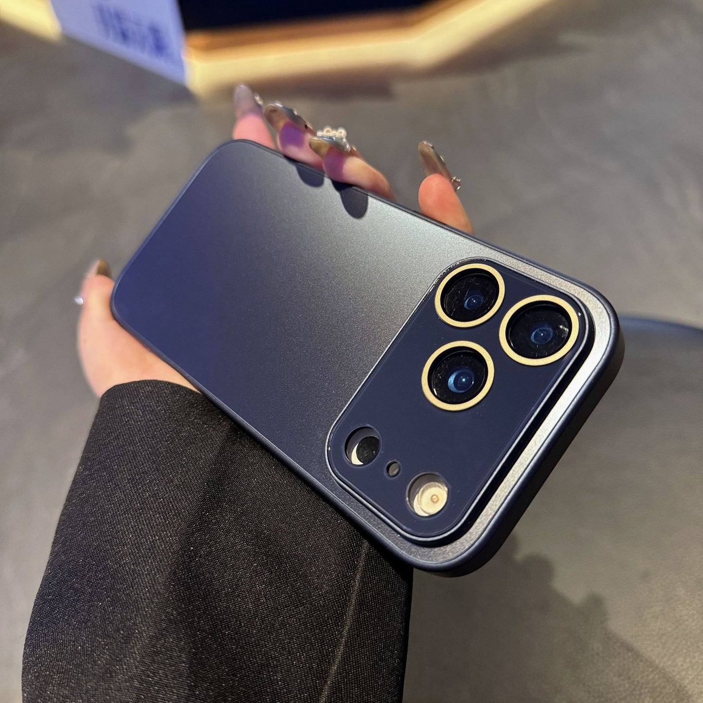 Casing Ponsel Apple Jendela Besar AG