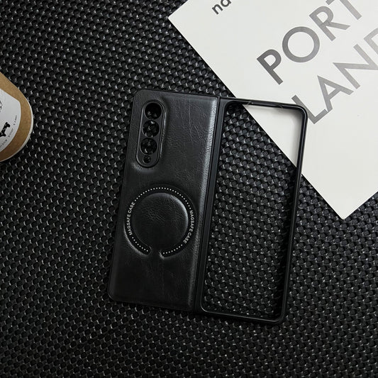 Business magnetic leather texture Samsung Z Fold phone case