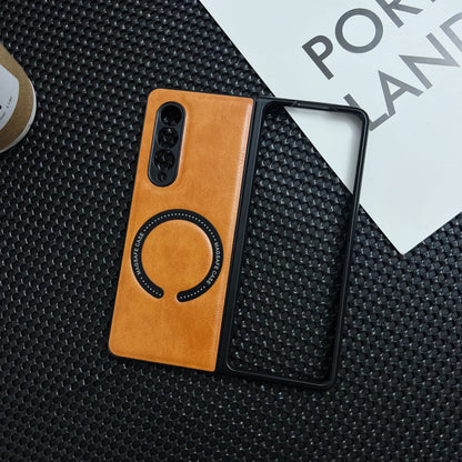 Business magnetic leather texture Samsung Z Fold phone case