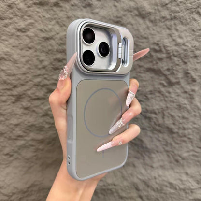 Skin-friendly slim lens holder magnetic Apple phone case