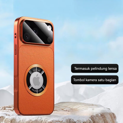 Vegan leather magnetic Apple phone case