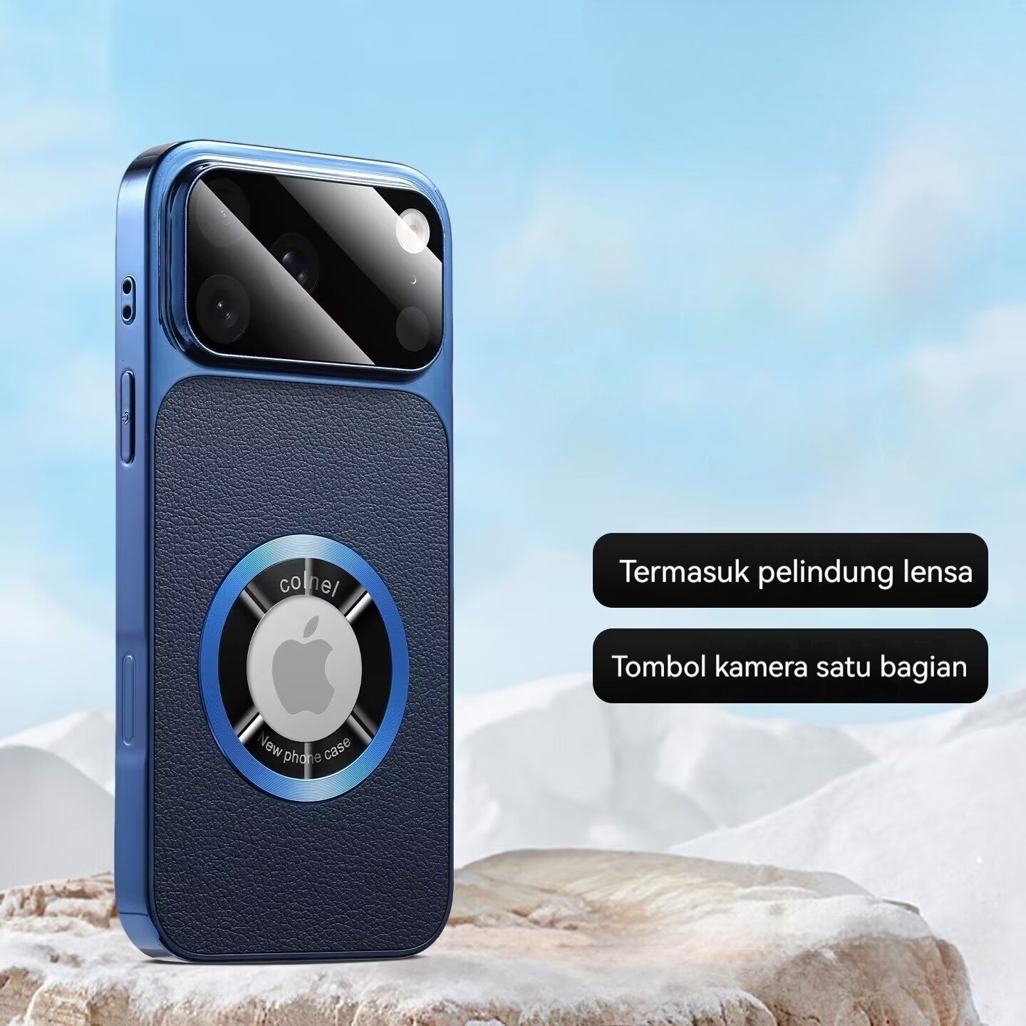 Vegan leather magnetic Apple phone case