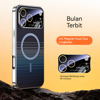 Electroplated soft-edge Kevlar textured magnetic Apple phone case