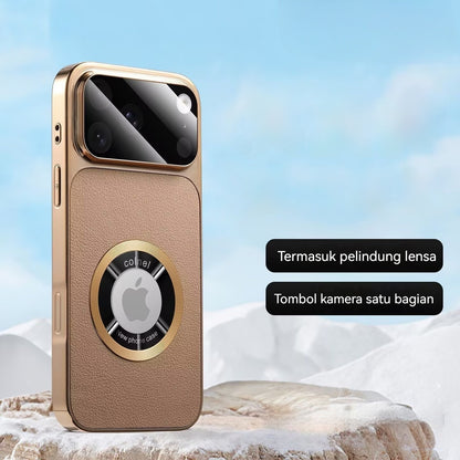 Vegan leather magnetic Apple phone case