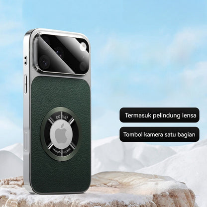 Vegan leather magnetic Apple phone case