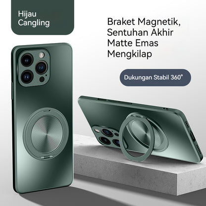 AG frosted soft shell magnetic stand Apple phone case