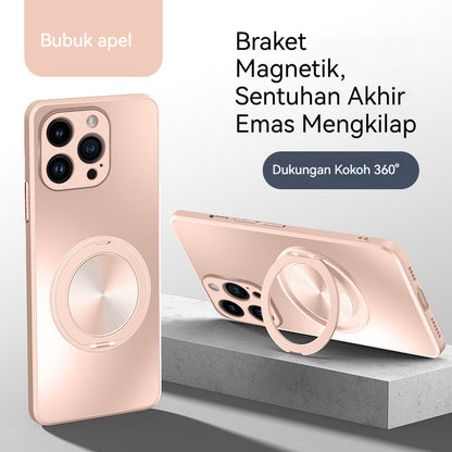 AG frosted soft shell magnetic stand Apple phone case