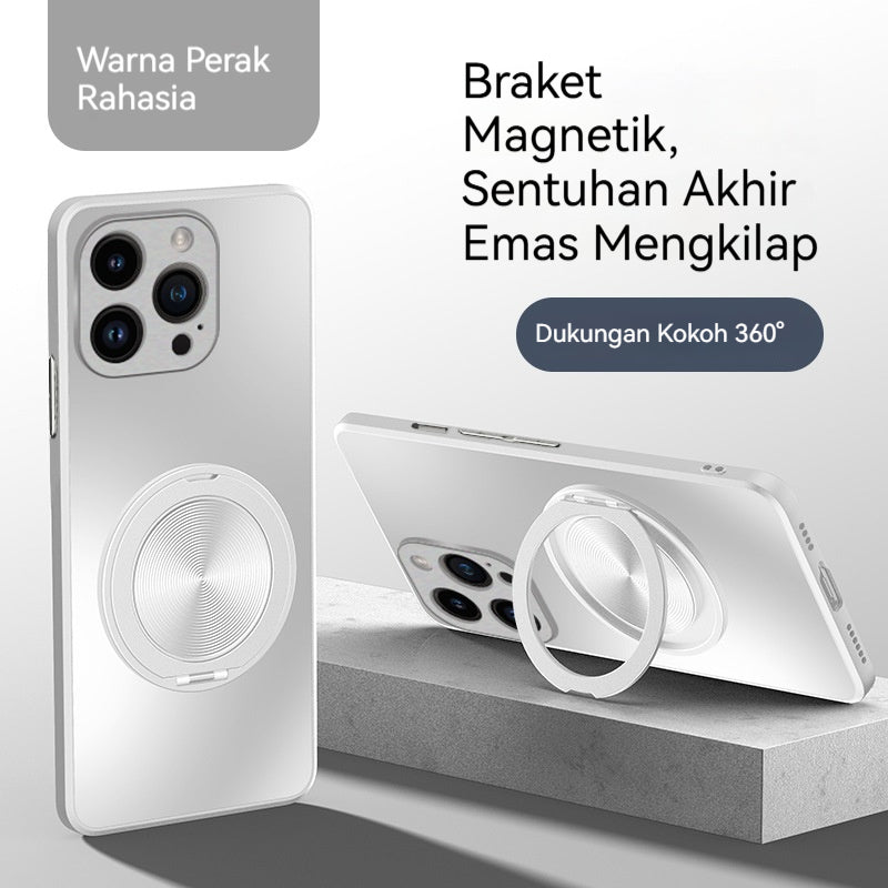 AG frosted soft shell magnetic stand Apple phone case