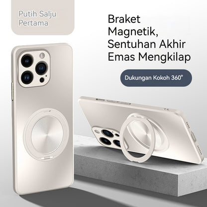 AG frosted soft shell magnetic stand Apple phone case