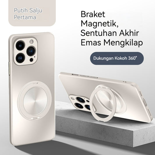 AG frosted soft shell magnetic stand Apple phone case