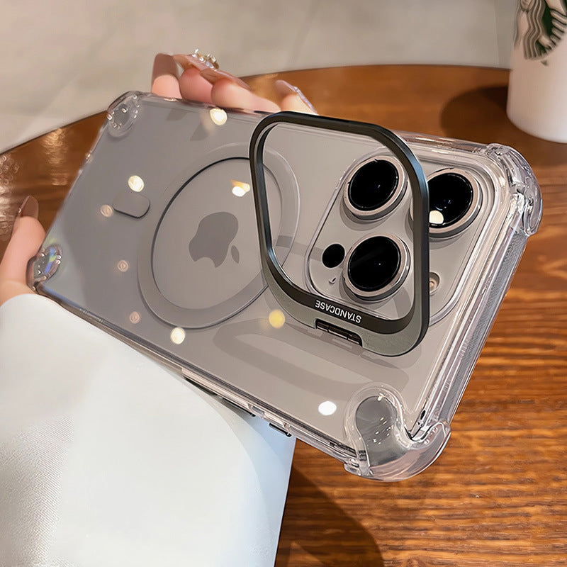 Hardware invisible lens holder magnetic iPhone case
