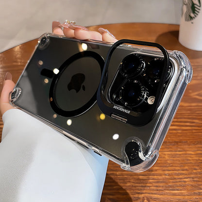 Hardware invisible lens holder magnetic iPhone case